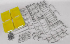 Triton - 83 Piece, Pegboard Hook Set - Zinc Alloy & Steel - Apex Tool & Supply