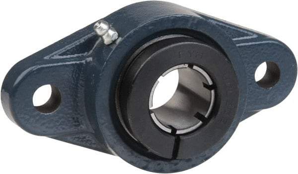 Value Collection - 3/4" ID, 4-7/16" OAL x 1-3/8" OAH 2-Bolt Flange - 1,494 Lb Static Cap, 2,877 Lb Dyn Cap, 3-17/32" Btw Mnt Hole Ctrs, 19/32" Base-to-Ctr Ht, Cast Iron - Apex Tool & Supply