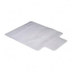 Aleco - 48" Long x 36" Wide, Chair Mat - Single Lip, Beveled Edge Style, Includes Anchorpoints - Apex Tool & Supply
