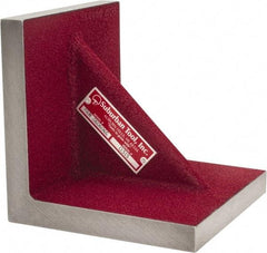 Suburban Tool - 6" Wide x 6" Deep x 6" High Cast Iron Precision-Ground Angle Plate - Standard Plate, Flat Surface, Single Web, 3/4" Thick, Single Plate - Apex Tool & Supply