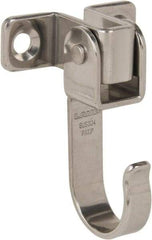 Sugatsune - 1-37/64" Wide x 63/64" High x 0.08" Thick, Swing Hook - 2-17/32" Projection, Mirror Finish - Apex Tool & Supply