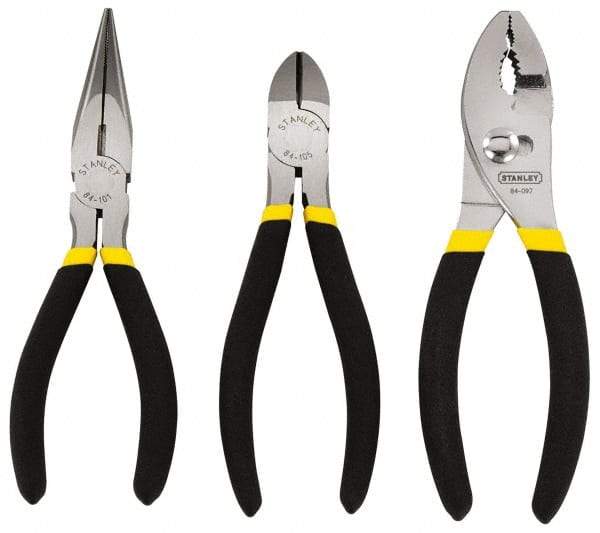 Stanley - 3 Piece Plier Set - Comes in Display Card - Apex Tool & Supply