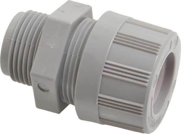 Woodhead Electrical - 4.75 to 6.35mm Capacity, Liquidtight, Straight Strain Relief Cord Grip - 3/4 NPT Thread, Nylon - Apex Tool & Supply