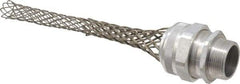 Woodhead Electrical - 25.4 to 28.58mm Capacity, Liquidtight, Straight Strain Relief Cord Grip - 1-1/4 NPT Thread, 12-1/4" Long, Aluminum - Apex Tool & Supply