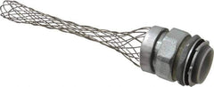 Woodhead Electrical - Liquidtight, Straight Strain Relief Cord Grip - 2 NPT Thread, 7-1/2" Long, Iron & Zinc-plated Steel - Apex Tool & Supply