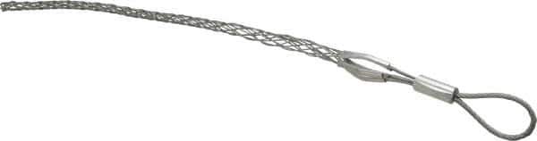 Woodhead Electrical - Flexible Eye, Closed Mesh, Steel Wire Pulling Grip - 12-3/4" Mesh, 1/2 to 0.61" Cable Diam - Apex Tool & Supply