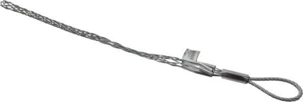 Woodhead Electrical - Flexible Eye, Closed Mesh, Steel Wire Pulling Grip - 14-3/4" Mesh, 3/4 to 0.99" Cable Diam - Apex Tool & Supply