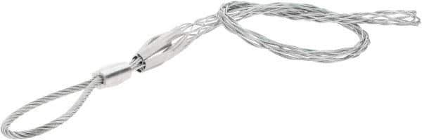 Woodhead Electrical - Flexible Eye, Single Weave Mesh, Steel Wire Pulling Grip - 25" Mesh, 1-1/2 to 1.99" Cable Diam - Apex Tool & Supply