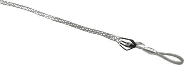 Woodhead Electrical - Flexible Eye, Closed Mesh, Steel Wire Pulling Grip - 14" Mesh, 1/2 to 0.74" Cable Diam - Apex Tool & Supply