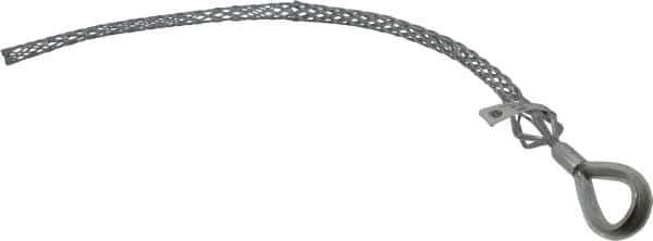 Woodhead Electrical - Flexible Eye, Closed Mesh, Steel Wire Pulling Grip - 18" Mesh, 3/4 to 0.99" Cable Diam - Apex Tool & Supply