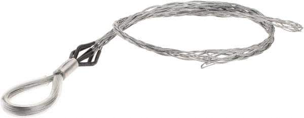 Woodhead Electrical - Flexible Eye, Closed Mesh, Steel Wire Pulling Grip - 26" Mesh, 1-1/2 to 1.99" Cable Diam - Apex Tool & Supply