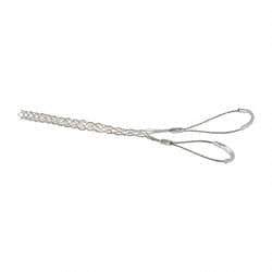 Woodhead Electrical - Double Eye, Closed Mesh, Bronze Wire Pulling Grip - 11" Mesh, 1/2 to 0.61" Cable Diam - Apex Tool & Supply