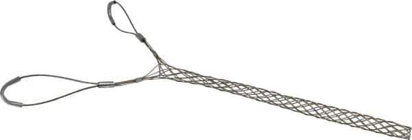 Woodhead Electrical - Double Eye, Closed Mesh, Bronze Wire Pulling Grip - 14" Mesh, 3/4 to 0.99" Cable Diam - Apex Tool & Supply