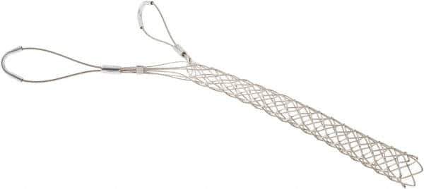 Woodhead Electrical - Double Eye, Closed Mesh, Bronze Wire Pulling Grip - 16" Mesh, 1-1/4 to 1.49" Cable Diam - Apex Tool & Supply