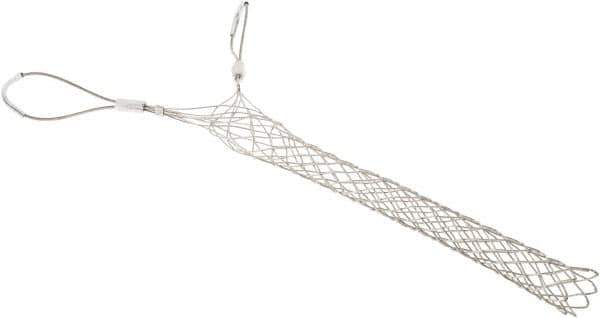 Woodhead Electrical - Double Eye, Closed Mesh, Bronze Wire Pulling Grip - 20" Mesh, 1-3/4 to 1.99" Cable Diam - Apex Tool & Supply