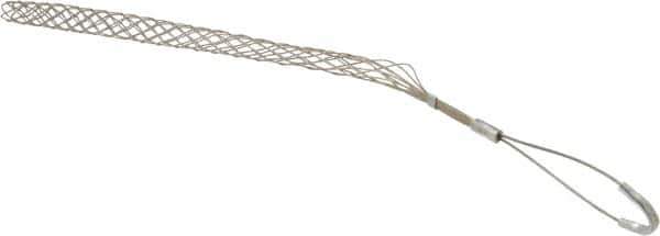 Woodhead Electrical - 3/4 to 0.99 Inch Cable Diameter, Tinned Bronze, Offset Loop Support Grip - 21 Inch Long, 960 Lb. Breaking Strength, 14 Inch Mesh Length - Apex Tool & Supply