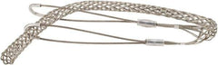 Woodhead Electrical - 3/4 to 0.99 Inch Cable Diameter, Tinned Bronze, Double Loop Support Grip - 36 Inch Long, 2,700 Lb. Breaking Strength, 26 Inch Mesh Length - Apex Tool & Supply