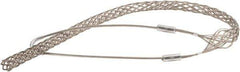 Woodhead Electrical - 3/4 to 0.99 Inch Cable Diameter, Tinned Bronze, Single Loop Support Grip - 36 Inch Long, 2,700 Lb. Breaking Strength, 26 Inch Mesh Length - Apex Tool & Supply