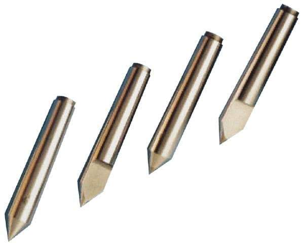 Riten - 3/4" Head Diam, Hardened Tool Steel Standard Point Solid Dead Center - Jarno 6 Taper, 3/4" Point Diam, 6" OAL - Apex Tool & Supply