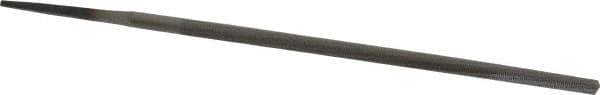 Value Collection - 6" Long, Smooth Cut, Round American-Pattern File - Double Cut, Tang - Apex Tool & Supply