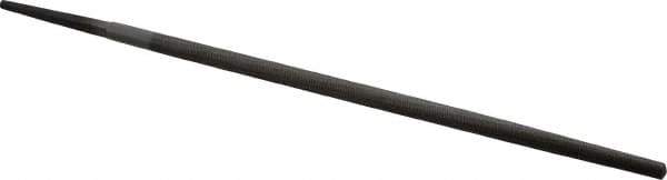 Value Collection - 10" Long, Second Cut, Round American-Pattern File - Double Cut, Tang - Apex Tool & Supply