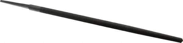 Value Collection - 12" Long, Smooth Cut, Round American-Pattern File - Double Cut, Tang - Apex Tool & Supply