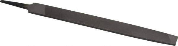 Value Collection - 8" Long, Second Cut, Mill American-Pattern File - Single Cut, 9/64" Overall Thickness, Tang - Apex Tool & Supply