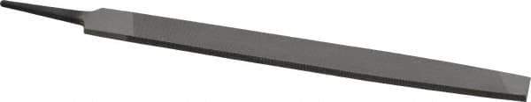 Value Collection - 8" Long, Smooth Cut, Mill American-Pattern File - Single Cut, 9/64" Overall Thickness, Tang - Apex Tool & Supply