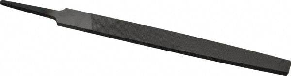 Value Collection - 6" Long, Second Cut, Flat American-Pattern File - Double Cut, 5/32" Overall Thickness, Tang - Apex Tool & Supply
