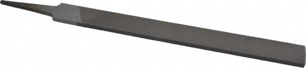 Value Collection - 8" Long, Second Cut, Hand American-Pattern File - Double Cut, 7/32" Overall Thickness, Tang - Apex Tool & Supply