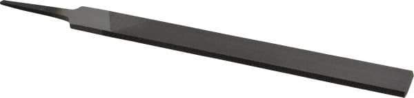 Value Collection - 8" Long, Smooth Cut, Hand American-Pattern File - Double Cut, 7/32" Overall Thickness, Tang - Apex Tool & Supply