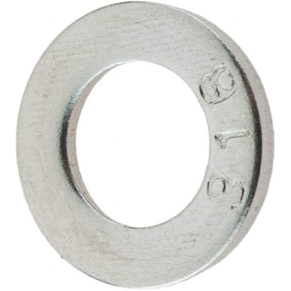 Value Collection - M6 Screw, Grade 316 Stainless Steel Standard Flat Washer - 6.4mm ID x 12mm OD, Plain Finish - Apex Tool & Supply