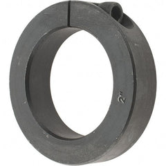 Value Collection - 2" Bore, Steel, One Piece Clamp Collar - 3" Outside Diam, 11/16" Wide - Apex Tool & Supply