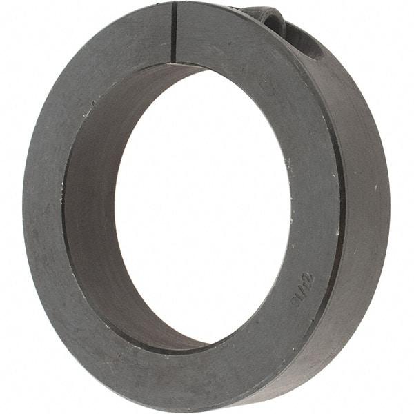 Value Collection - 2-7/16" Bore, Steel, One Piece One Piece Split Shaft Collar - 3-1/2" Outside Diam, 3/4" Wide - Apex Tool & Supply