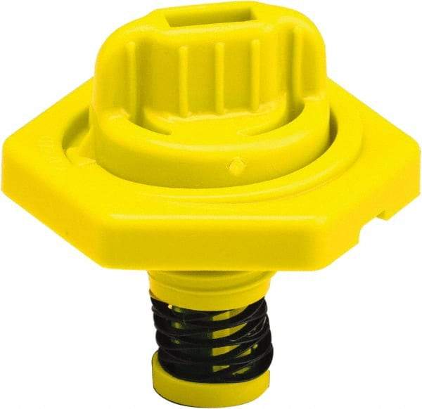 Trico - 4 Gal Capacity Polyethylene Oil Storage System - 7" Straight Spout, Yellow - Apex Tool & Supply