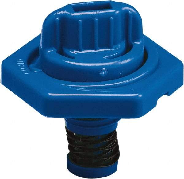 Trico - 4 Gal Capacity Polyethylene Oil Storage System - 7" Straight Spout, Blue - Apex Tool & Supply