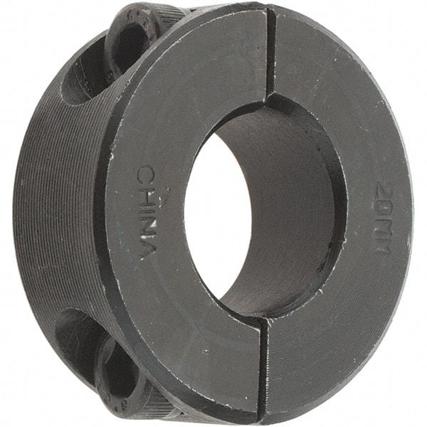 Value Collection - 20mm Bore, Steel, Two Piece Shaft Collar - 1-5/8" Outside Diam - Apex Tool & Supply