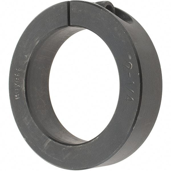 Value Collection - 2-1/4" Bore, Steel, One Piece Clamp Collar - 3-1/4" Outside Diam, 3/4" Wide - Apex Tool & Supply