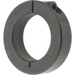 Value Collection - 1-7/16" Bore, Steel, One Piece Clamp Collar - 2-1/4" Outside Diam, 9/16" Wide - Apex Tool & Supply