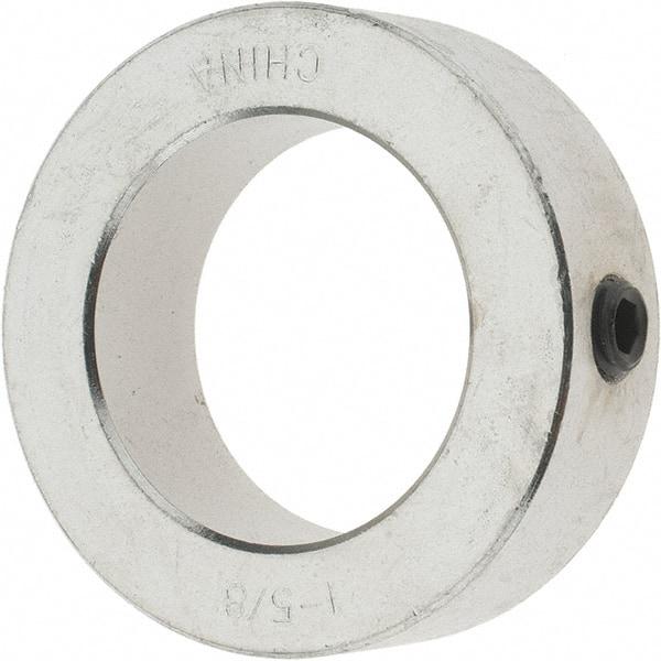 Value Collection - 1-5/8" Bore, Steel, Set Screw Shaft Collar - 2-1/2" Outside Diam, 13/16" Wide - Apex Tool & Supply