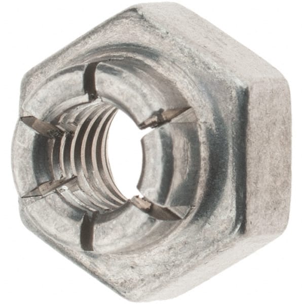 Value Collection - #8-32 UNJC 18-8 Hex Lock Nut with Expanding Flex Top - Apex Tool & Supply