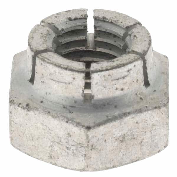 Value Collection - 1/4-28 UNJF Grade 2 Hex Lock Nut with Expanding Flex Top - Apex Tool & Supply