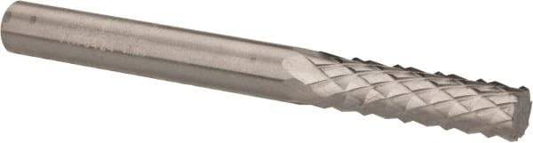 Accupro - 1/4" Diam, 3/4" LOC, Plain End, Solid Carbide Diamond Pattern Router Bit - Right Hand Cut, 2-1/2" OAL, 1/4" Shank Diam, Use on Fiberglass - Apex Tool & Supply