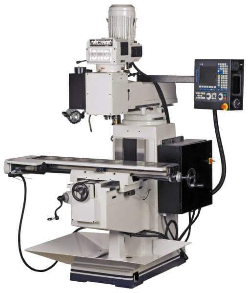 Vectrax - 54" Long x 10" Wide, 3 Phase Fagor 3 Axis 8055i CNC Milling Machine - Frequency Control, NT40 Taper, 5 hp - Apex Tool & Supply