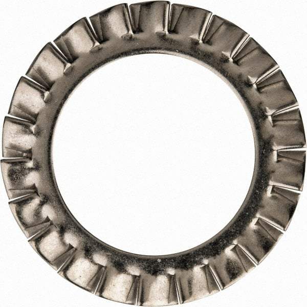 Value Collection - M30 Screw, 31mm ID, Stainless Steel External Tooth Lock Washer - 48mm OD, Uncoated, Grade 316 & Austenitic A4 - Apex Tool & Supply