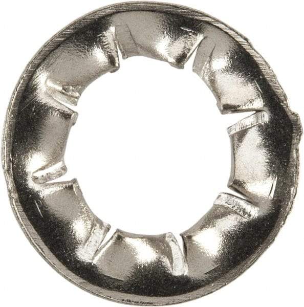Value Collection - M5 Screw, 5.3mm ID, Stainless Steel Internal Tooth Lock Washer - 10mm OD, Uncoated, Grade 316 & Austenitic A4 - Apex Tool & Supply