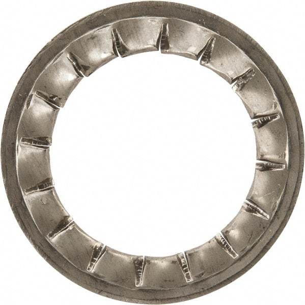 Value Collection - M24 Screw, 25mm ID, Stainless Steel Internal Tooth Lock Washer - 38mm OD, Uncoated, Grade 316 & Austenitic A4 - Apex Tool & Supply