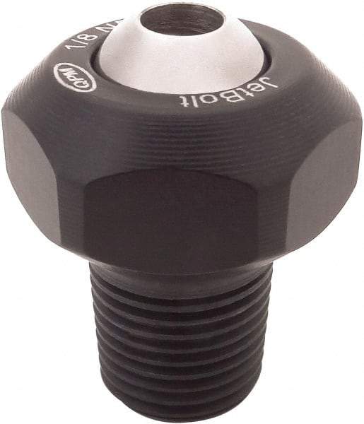 QPM Products - 3/16" Hose Inside Diam, Coolant Hose Nozzle - NPT, for Use with CNC Lathes - Apex Tool & Supply