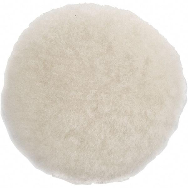 Dynabrade - 5" Diam Sheepskin Wool Bonnet Pad - Hook & Loop Attachment - Apex Tool & Supply