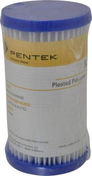 Pentair - 2-5/8" OD, 30µ, Non-Woven Polyester Pleated Cartridge Filter - 4-7/8" Long, Reduces Sediments - Apex Tool & Supply